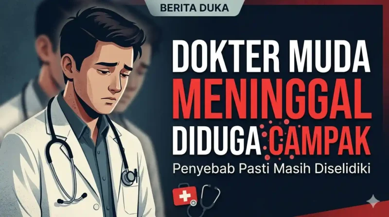 Dokter Muda Meninggal Diduga Campak. Ilustrasi Gemini AI