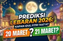 Ilustrasi Prediksi Lebaran 2026: 20 atau 21 Maret?. Gemini AI