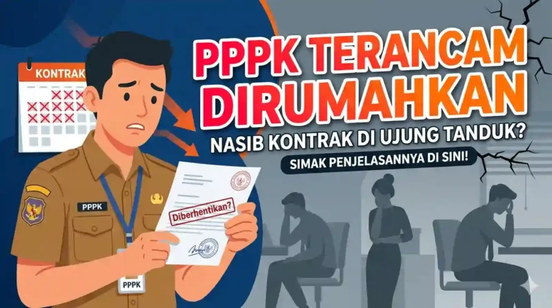 Ilustrasi PPPK Terancam Dirumahkan. Gemini AI