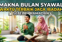 Makna Bulan Syawal: Waktu Terbaik Jaga Ibadah Setelah Ramadan. Ilustrasi Gemini AI