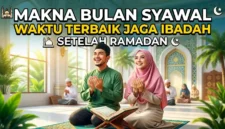 Makna Bulan Syawal: Waktu Terbaik Jaga Ibadah Setelah Ramadan. Ilustrasi Gemini AI