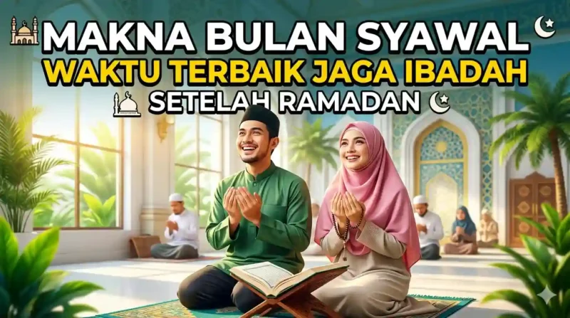 Makna Bulan Syawal: Waktu Terbaik Jaga Ibadah Setelah Ramadan. Ilustrasi Gemini AI