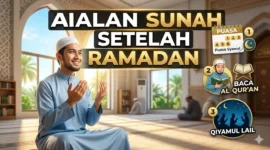 Amalan Sunnah Setelah Ramadan yang Wajib Dijaga. Ilustrasi Gemini AI