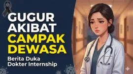 Dokter Internship Meninggal Akibat Campak Dewasa. Ilustrasi Gemini AI