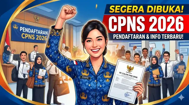 Update CPNS 2026: Status Pendaftaran, Prediksi Formasi, dan Cara Daftar SSCASN. Ilustrasi Gemini Ai