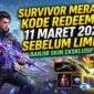 Survivor Merapat! Klaim Kode Redeem FF 11 Maret 2026 Sebelum Limit, Banjir Skin Eksklusif