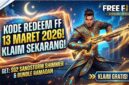 Kode Redeem FF 13 Maret 2026: Ada Skin SG2 Sandstorm & Bundle Eksklusif Ramadan