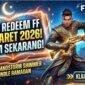 Kode Redeem FF 13 Maret 2026: Ada Skin SG2 Sandstorm & Bundle Eksklusif Ramadan