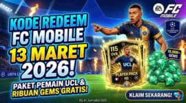 Kode Redeem FC Mobile 13 Maret 2026: Ada Paket Pemain UCL & Ribuan Gems
