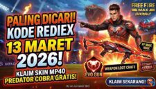 Paling Dicari! Kode Redeem FF MAX 13 Maret 2026: Klaim Skin MP40 Predator Cobra Gratis