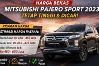 Minat Boyong Pajero Sport 2023 Bekas? Cek Harga Terkini dan Keunggulan yang Bikin Awet Mahal