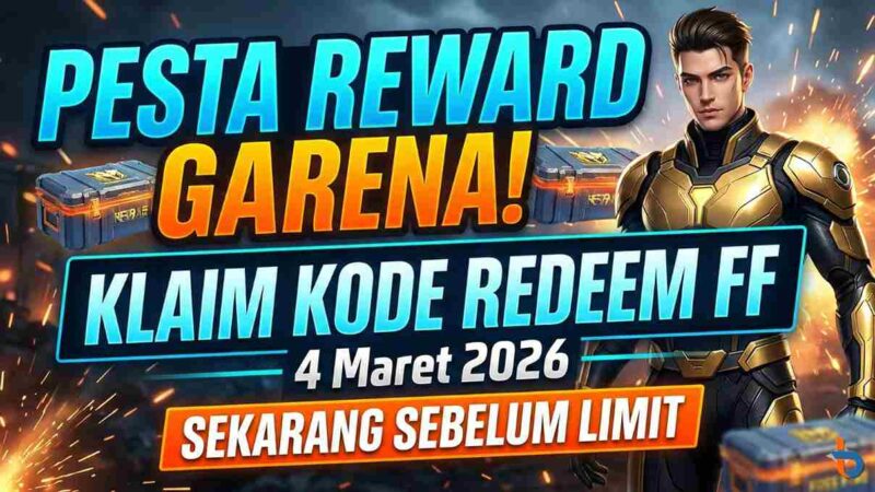 Klaim Kode Redeem FF 4 Maret 2026 Sekarang Sebelum Limit