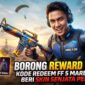 Borong Reward Gratis! Kode Redeem FF 5 Maret 2026 Ini Beri Skin Senjata Permanen