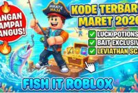 Jangan Sampai Hangus! Daftar Kode Fish It Roblox Terbaru Maret 2026 dan Cara Klaimnya