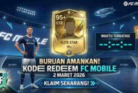 Buruan Amankan! Kode Redeem FC Mobile 2 Maret 2026 Berhadiah Pack Pemain Elite