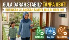 Gula Darah Stabil Tanpa Obat? Rutinkan 3 Kebiasaan Sederhana Ini Setiap Pagi