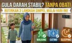 Gula Darah Stabil Tanpa Obat? Rutinkan 3 Kebiasaan Sederhana Ini Setiap Pagi