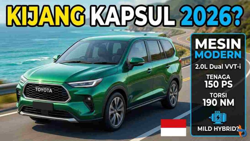 Toyota Kijang Kapsul 2026 Siap Aspal dengan Mesin Modern