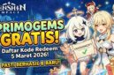 Primogems Gratis Menanti! Daftar Kode Redeem Genshin Impact 5 Maret 2026 Terbaru
