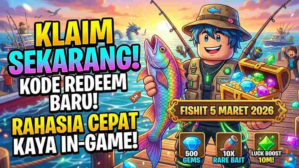 Kode Game Fish Klaim Sekarang! Kode Redeem Fish It Roblox 5 Maret 2026, Rahasia Cepat ...