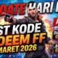 Update Hari Ini! List Kode Redeem FF 6 Maret 2026 Aktif, Ada Diamond & Bundle Gratis