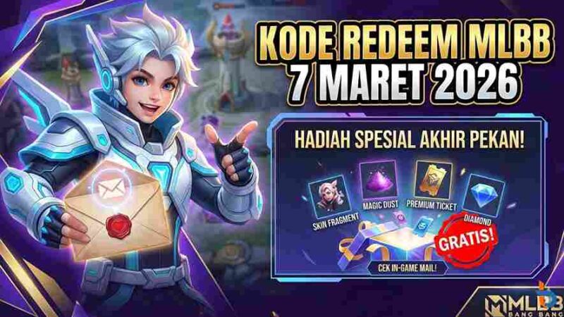 Cek In-Game Mail! Kode Redeem MLBB Hari Ini 7 Maret 2026 Beri Hadiah Spesial Akhir Pekan