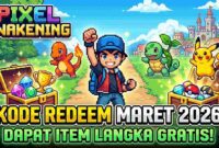 Daftar Kode Redeem Pixel Awakening Maret 2026 untuk Item Langka Gratis