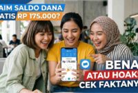 Klaim Saldo DANA Gratis Rp 175.000 Benar atau Hoaks? Cek Faktanya di Sini