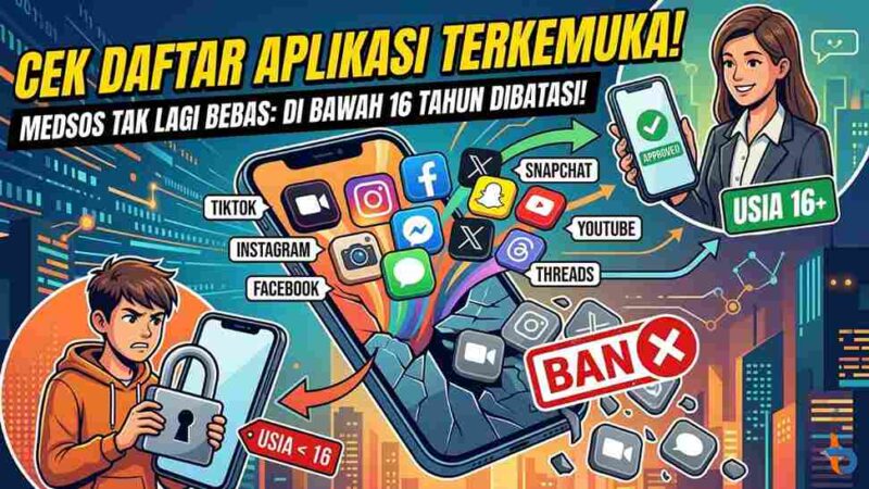 Medsos Tak Lagi Bebas: Cek Daftar Aplikasi yang Terkena Aturan Batas Usia 16 Tahun