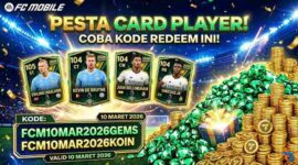 Pesta Card Player! Cek Kode Redeem FC Mobile 10 Maret 2026 untuk Borong Gems dan Koin