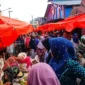 Kondisi Jalan M. Yamin, Pasar Tanjung Bajure Sebelum Ditertibkan. ist
