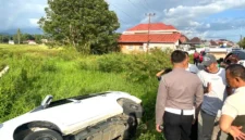 Kecelakaan Beruntun Tiga Kendaraan di Sungai Penuh, 5 Luka Ringan. (Foto: Humas Polres Kerinci)