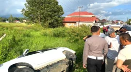 Kecelakaan Beruntun Tiga Kendaraan di Sungai Penuh, 5 Luka Ringan. (Foto: Humas Polres Kerinci)