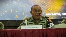 Komandan Pusat Polisi Militer (Danpuspom) Markas Besar (Mabes) TNI Mayor Jenderal (Mayjen) Yusri Nuryanto saat jumpa pers terkait penyiraman air keras terhadap aktivis Kontras Andrie Yunus di Mabes TNI, Jakarta, Rabu (18/3/2026).(KOMPAS.com)