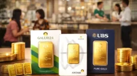 Aktivitas Jual Beli Di toko Emas. AI