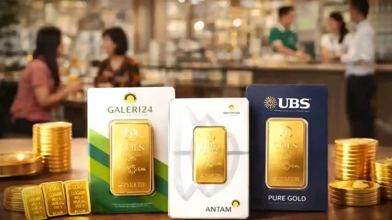 Aktivitas Jual Beli Di toko Emas. AI