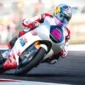 Aksi pembalap Honda Team Asia Veda Ega Pratama pada hari kedua Moto3 Amerika 2026. (HONDA TEAM ASIA)