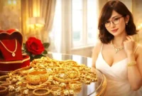 Harga Emas Perhiasan Hari Ini 23 Maret 2026 Turun. Ilustrasi AI