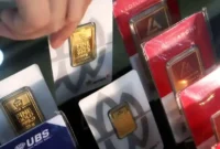 ILUSTRASI. Harga buyback oleh Logam Mulia turun Rp 36.000 per gram. (KONTAN)