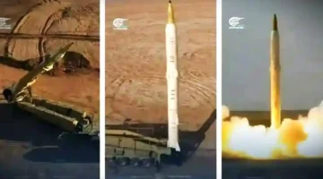 RUDAL SEJJIL IRAN - Tangkap layar YouTube Al Mayadeen English 19 Juni 2025, memperlihatkan rekaman dari latihan militer Iran sebelumnya yang menunjukkan peluncuran rudal Sejjil. (YouTube Al Mayadeen) 