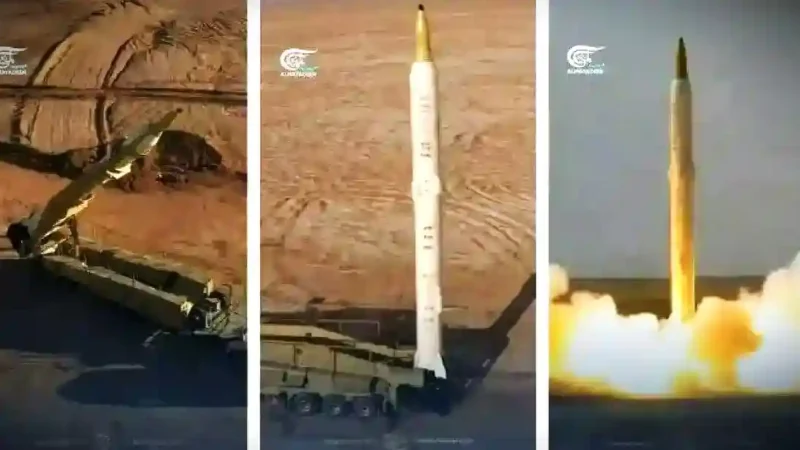 RUDAL SEJJIL IRAN - Tangkap layar YouTube Al Mayadeen English 19 Juni 2025, memperlihatkan rekaman dari latihan militer Iran sebelumnya yang menunjukkan peluncuran rudal Sejjil. (YouTube Al Mayadeen)