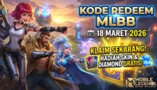 Kode Redeem ML 18 Maret 2026: Klaim Skin, Emote, dan Diamond Gratis. Ilustrasi AI