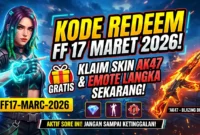Kode Redeem FF 17 Maret 2026. Ilustrasi AI