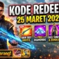 Kode Redeem FF Terbaru 25 Maret 2026: Klaim Hadiah Gratis. Ilustrasi AI