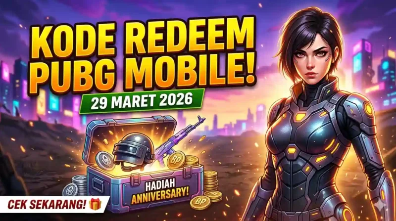 Kode Redeem PUBG Mobile 29 Maret 2026. Ilustrasi AI