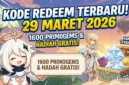 Kode Redeem Genshin Impact 29 Maret 2026. Ilustrasi AI