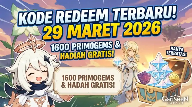Kode Redeem Genshin Impact 29 Maret 2026. Ilustrasi AI