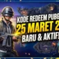 Kode Redeem PUBG Mobile 25 Maret 2026. Ilustrasi AI