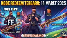Kode Redeem FF 14 Maret 2026 Terbaru. Ilustrasi Gemini AI