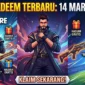 Kode Redeem FF 14 Maret 2026 Terbaru. Ilustrasi Gemini AI